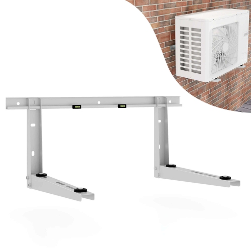 Costway 22" Heavy-Duty Mini Split Wall Mounting Bracket with Adjustable Crossbar & Levlers
