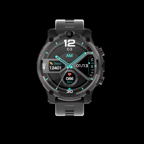 TUTT 4G Smart Watch Rugged with SIM Card | Dual Camera | 2GBRAM+16GBROM | V20 | Health and Fitness Tracker