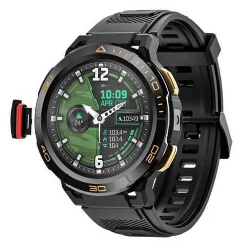 TUTT Zl1 Rugged Android Amoled Smart Watch 4G Sim Card Gps 2Mp HD Camera Ip68 1 Atm Mega Battery 800 Mah 2GB 16GB Rom Titanium Alloy