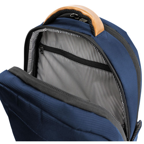 Sac en tissu recyclé Durham Metro de PKG pour portable de 17 po - Bleu marine