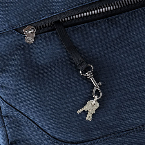 Sac en tissu recyclé Annex Messenger de PKG pour portable de 16 po - Bleu marine