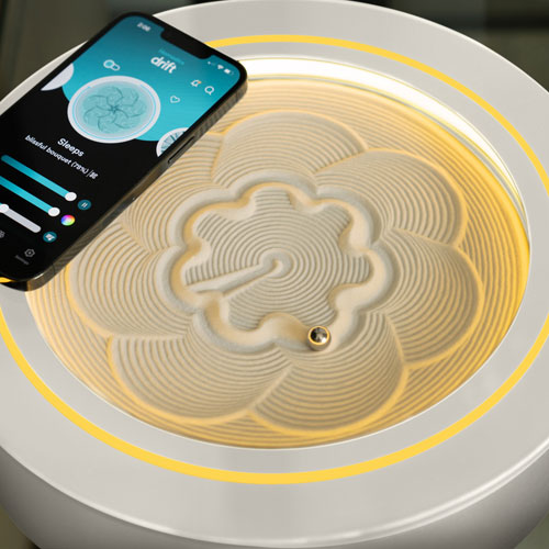 HoMedics Drift Sandscape11" Kinetic Sand Table - Cream