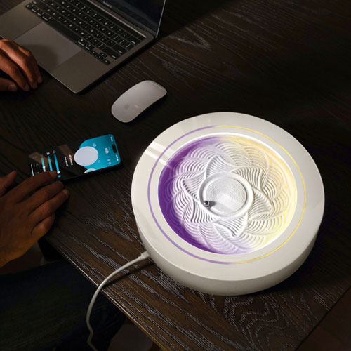 HoMedics Drift Sandscape11" Kinetic Sand Table - Cream