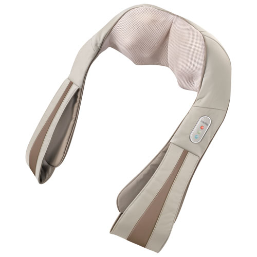 HoMedics Quad Action Shiatsu Kneading Neck & Shoulder Massager With Heat - Beige