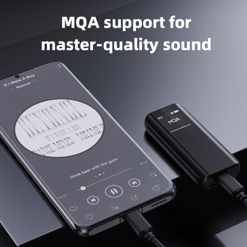 FiiO BTR15 Headphone Amps Bluetooth 5.1 Receiver High Resolution 384K/32Bit Native DSD256 USB DAC Supports LDAC/aptX HD/MQA for