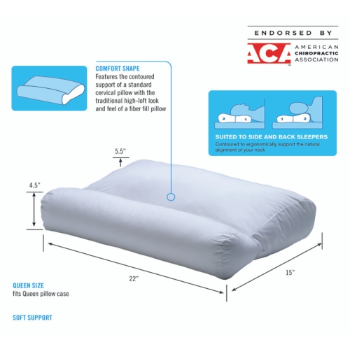 ObusForme Comfort Contour Fiber Filled Pillow