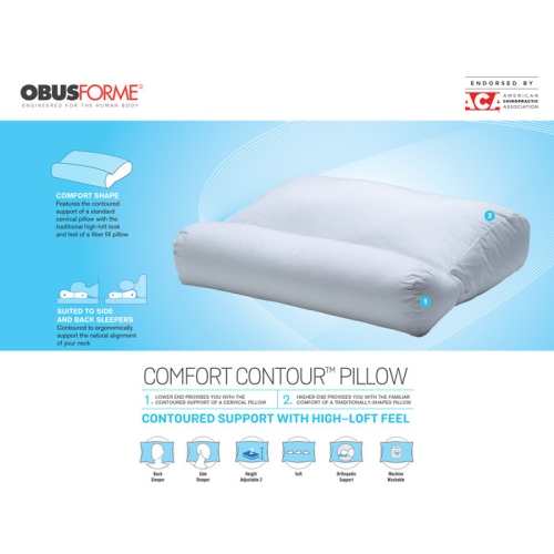 ObusForme Comfort Contour Fiber Filled Pillow