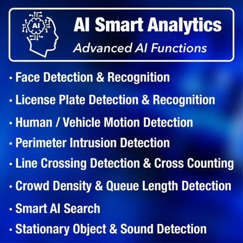 CTVISION Color Night Vision 8MP Wired Audio Security Camera System, 4 Camera Surveillance Outdoor 1TB HDD, Red & Blue Deterrence Siren for home