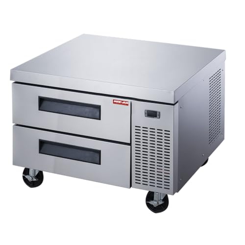 NEW AIR NCB-036-SS Commercial 36" Two Drawer Refrigerated Chef Base - 238 L / 8.4 Cu. Ft. - Ideal for Commercial Kitchens, Restaurants & Cafeterias