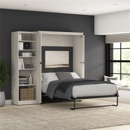 Bestar Key West Full Murphy Bed with Closet Organizer - Engineered Wood