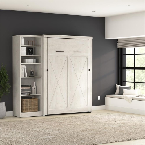 Bestar Key West Full Murphy Bed with Closet Organizer - Engineered Wood