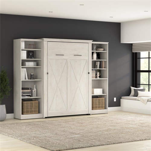 Bestar Key West Full Murphy Bed with Closet Organizers - Engineered Wood