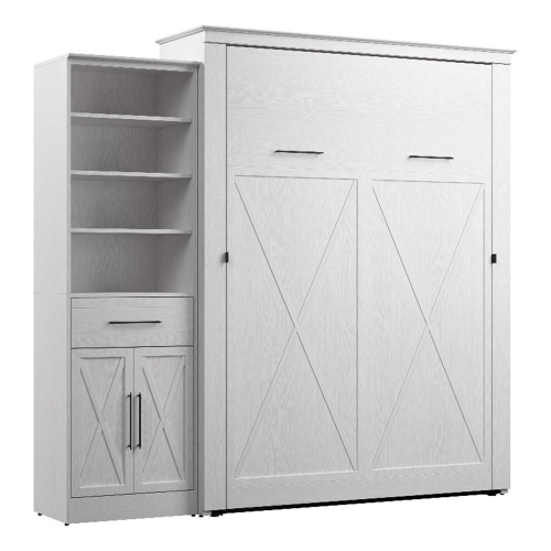BESTAR CANADA  Bestar Key West Queen Murphy Bed With Wardrobe (94W) - Engineered Wood In In White This is probably the best investment I could have made for our guest bedroom