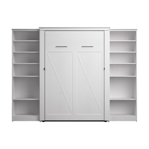 Bestar Key West Full Murphy Bed with Closet Organizers - Engineered Wood