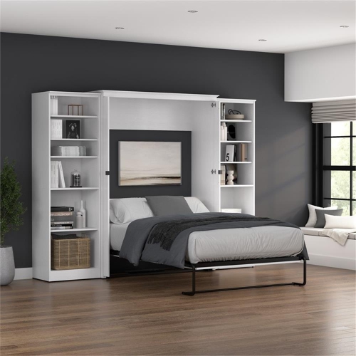 Bestar Key West Full Murphy Bed with Closet Organizers - Engineered Wood