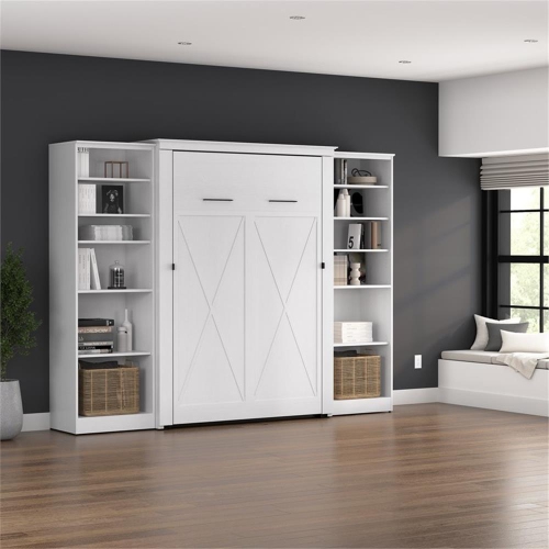 Bestar Key West Full Murphy Bed with Closet Organizers - Engineered Wood