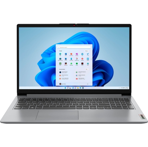 Lenovo Ideapad 1i 15.6" FHD Touchscreen Laptop - Intel Core i3-1215U, 16GB - 256GB SSD - Intel UHD Graphics - Cloud Gray - CoPilot Windows AI - WIFI