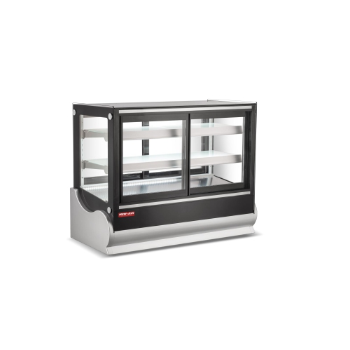 NEW AIR NCDC-36-SV Commercial Square 36" Self-Serve Refrigerated Countertop Display Case - Ideal for Restaurants, Cafés and Bakeries