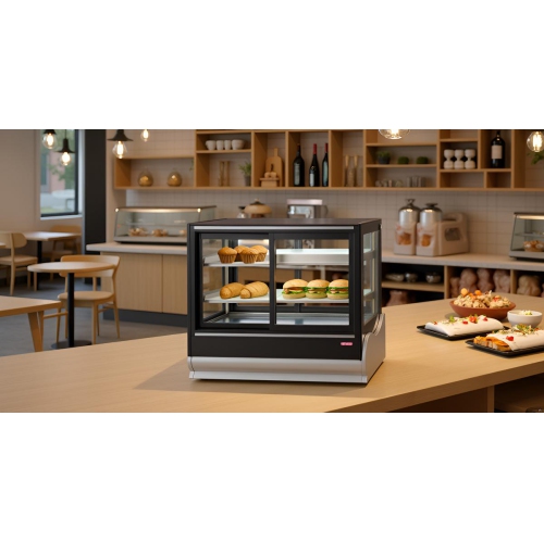 NEW AIR NCDC-36-SV Commercial Square 36" Self-Serve Refrigerated Countertop Display Case - Ideal for Restaurants, Cafés and Bakeries