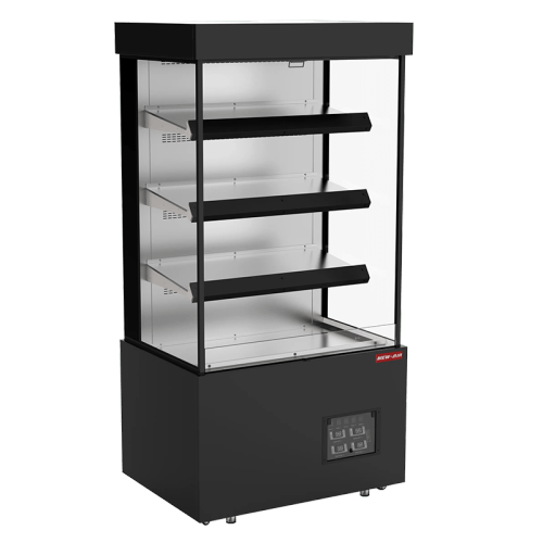 NEW AIR NOM-40-HT Commercial 40" Triple Shelf Grab 'N Go Heated Open Merchandiser - Ideal for Restaurants, Cafés, Convenience Stores and Supermarkets