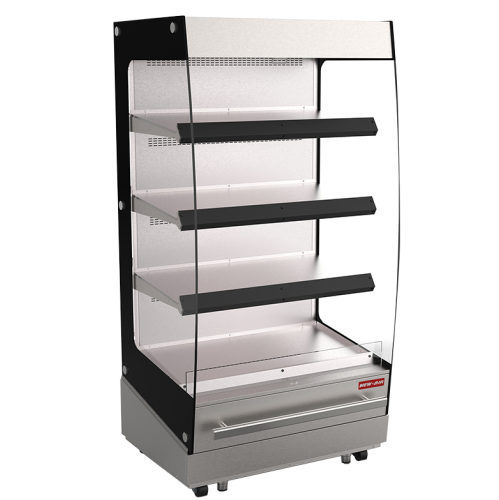 NEW AIR NOM-39-HT Commercial Triple Shelf Grab 'N Go 40" Open Heater Merchandiser - Ideal for Restaurants, Cafés, Convenience Stores and Supermarkets