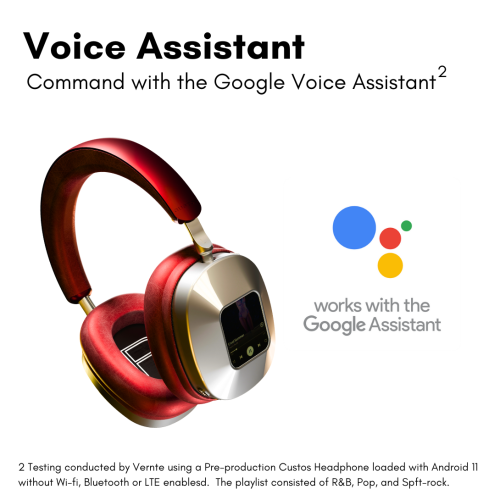 Écouteurs sans fil Vernte ANC, assistant vocal, stockage 128&nbsp;Go, suppression active du bruit hybride, LTE, Wi-Fi, Bluetooth, se écran de 2 po -