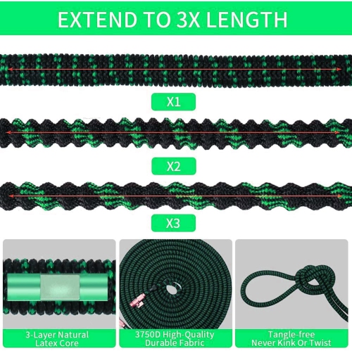 Kunova 100FT Garden Hose Expandable Hose - Heavy Duty Flexible Leakproof Hose - 10 Pattern High-Pressure Water Spray Nozzle & Bag & Plastic Holder.No