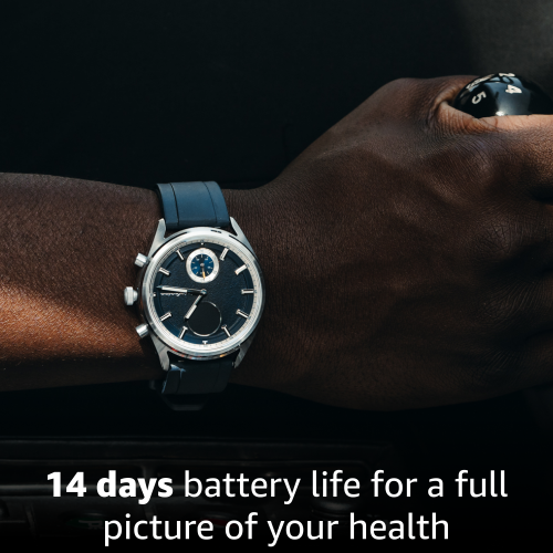 pininfarina Sintesi Sport 44mm Smartwatch - Analogue Watch with Sapphire Glass, Compass & Fitness Tracker for Heart Rate, Steps, Calories, & Sleep -