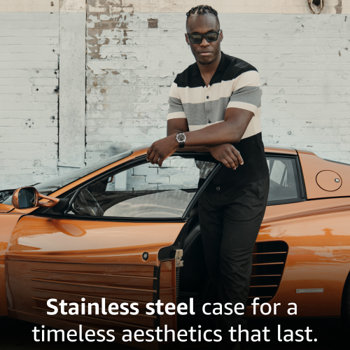 pininfarina Sintesi Sport 44mm Smartwatch - Analogue Watch with Sapphire Glass, Compass & Fitness Tracker for Heart Rate, Steps, Calories, & Sleep -