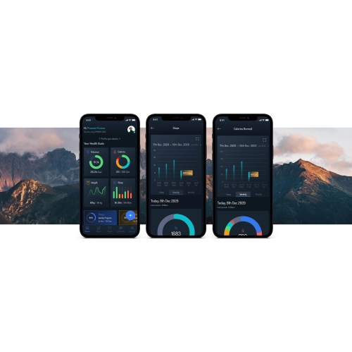 pininfarina Sintesi Sport 44mm Smartwatch - Analogue Watch with Sapphire Glass, Compass & Fitness Tracker for Heart Rate, Steps, Calories, & Sleep -