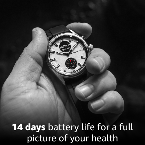 Montre intelligente sport 44 mm Sintesi de Pininfarina - Montre analogique avec verre saphir, boussole et moniteur d'activité pour fréquence