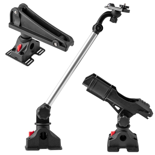 Ensemble de 3 accessoires de kayak pour bateau de pêche de Costway avec 3 supports de fixation 6 sangles de fixation