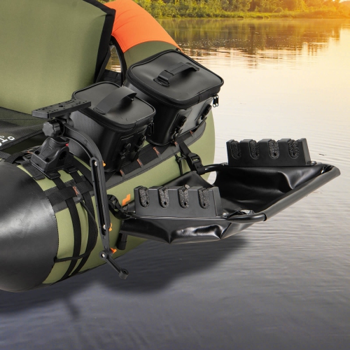 Ensemble d'accessoires pour bateau de pêche de Costway de 2&nbsp;mm avec support de fixation à hauteur réglable pivotant à 360°