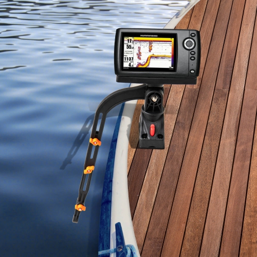 Ensemble d'accessoires pour bateau de pêche de Costway de 2&nbsp;mm avec support de fixation à hauteur réglable pivotant à 360°