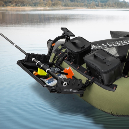 Ensemble d'accessoires pour bateau de pêche de Costway de 2&nbsp;mm avec support de fixation à hauteur réglable pivotant à 360°