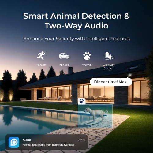 Caméra de sécurité PoE anti-vandalisme UHD IK10 12&nbsp;Mpx de Reolink RLC-1240A avec 145 grand angle de visionnement, audio bidirectionnel