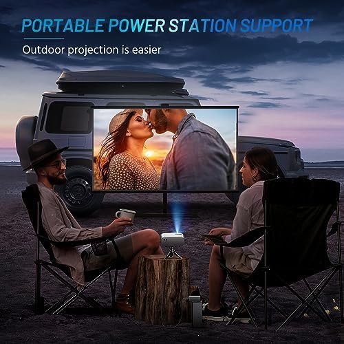 Mini projecteur, projecteur ELEPHAS avec trépied et sac de transport 2024 projecteur HD 1080P amélioré pour iPhone, projecteur portatif 10000&nbsp;L