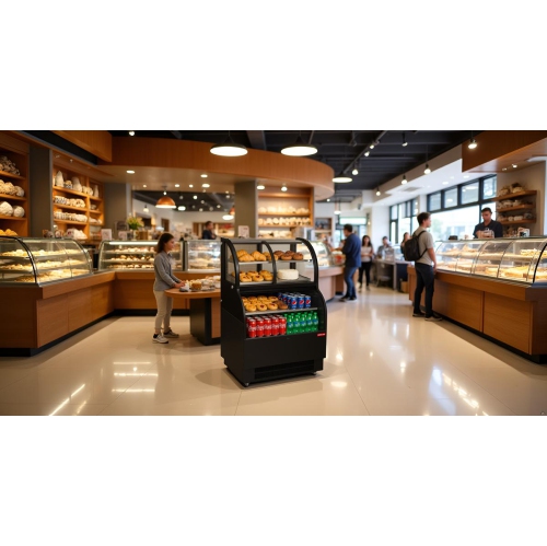 NEW AIR NCC-36-SS Commercial 36" Floor Model Dual Service Combination Display Case & Merchandiser