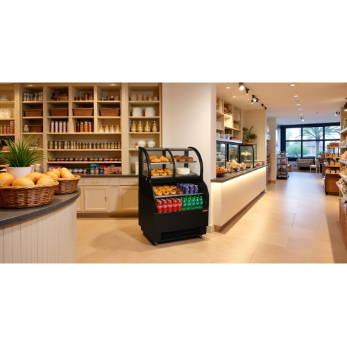 NEW AIR NCC-36-SS Commercial 36" Floor Model Dual Service Combination Display Case & Merchandiser