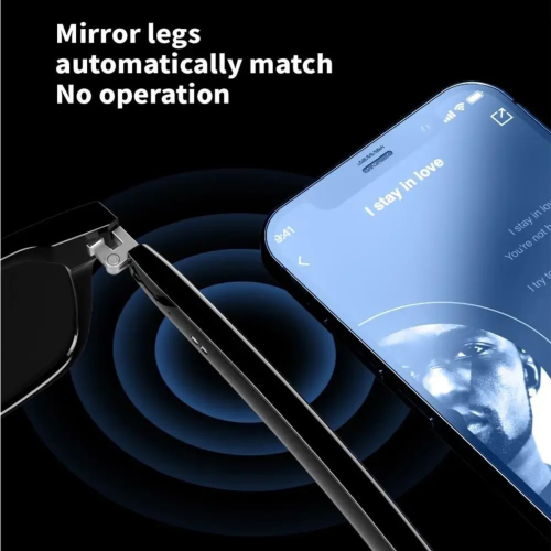 TUTT E8 Smart Bluetooth Sunglasses | AI Voice Assistance Call & Music | HD UV Protection | Anti-Blue Ray