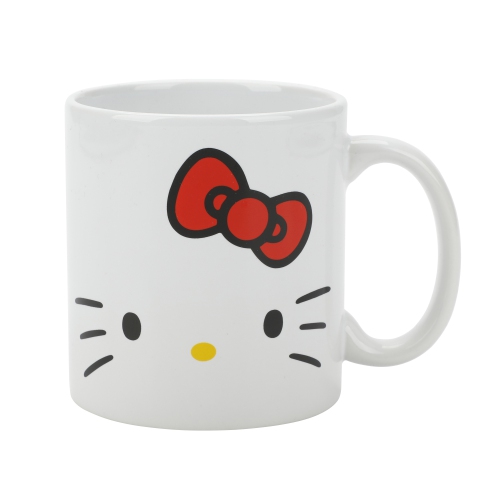 BIOWORLD  Hello Kitty Big Face With Bow 16 OZ Ceramic Mug