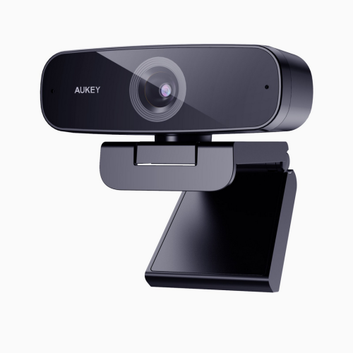 AUKEY 1080p Webcam with noise cancelling microphone, Plug&Play for PC/Mac/Laptop/Macbook/Tablet, Black