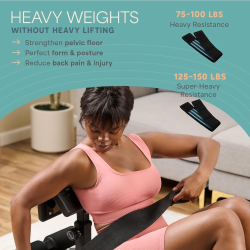 Lifepro 2-in-1 Sissy Squat & Glute Machine - Premium Home Workout Equipment for Squats & Glutes