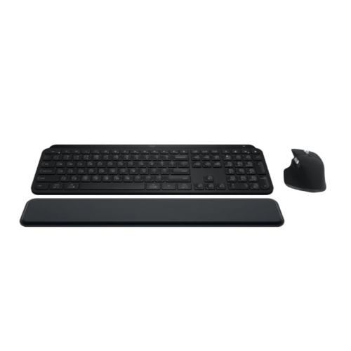 Ensemble clavier et souris sans fil de performance MX Keys S de Logitech avec repose-poignets - Noir