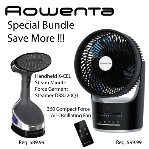 Fan + Steamer - Rowenta Bundle