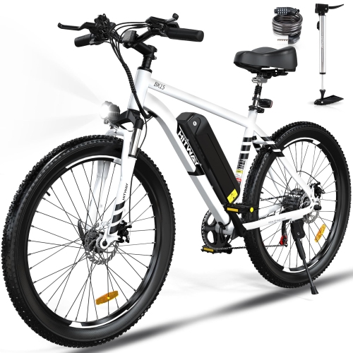 HITWAY  Bk15M Electric City Bike L 26*3.0 Fat Tires L 750W Motor L Speed Up to 32 Km/h | The Cruising Range Can Reach 120 Km | 3 Riding Modes And Shimano 7-Speed E-Bike