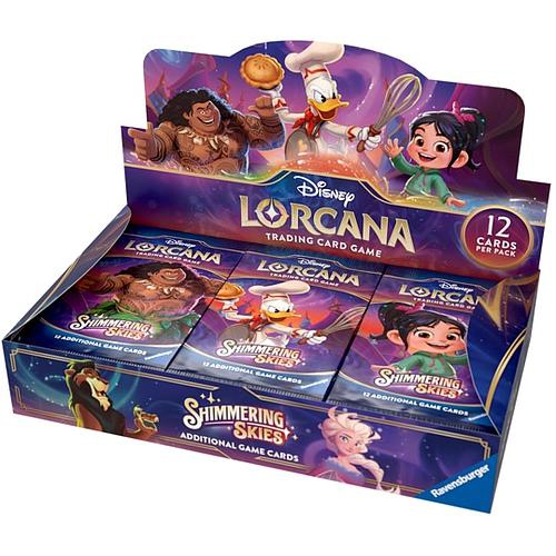RAVENSBURGER  Disney Lorcana Trading Card Game: Shimmering Skies Booster Box 24 Packs, 12 Cards Per Pack Love Lorcana