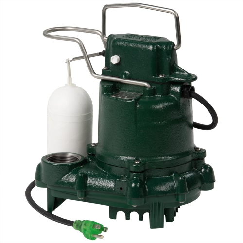 ZOELLER  53-0001 1/3 HP 43 Gpm 1-1/2-Inch Discharge M53 Mighty-Mate Automatic All Cast Iron Sump Pump With Vertical Float Switch