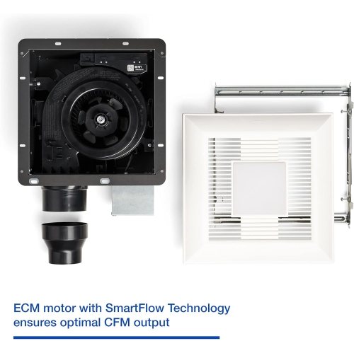 Panasonic FV-0511VFL1 WhisperFit DC Retrofit Ventilation Fan with Light, Dimmable LED Light and Nightlight