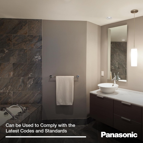 Panasonic FV-0511VFL1 WhisperFit DC Retrofit Ventilation Fan with Light, Dimmable LED Light and Nightlight